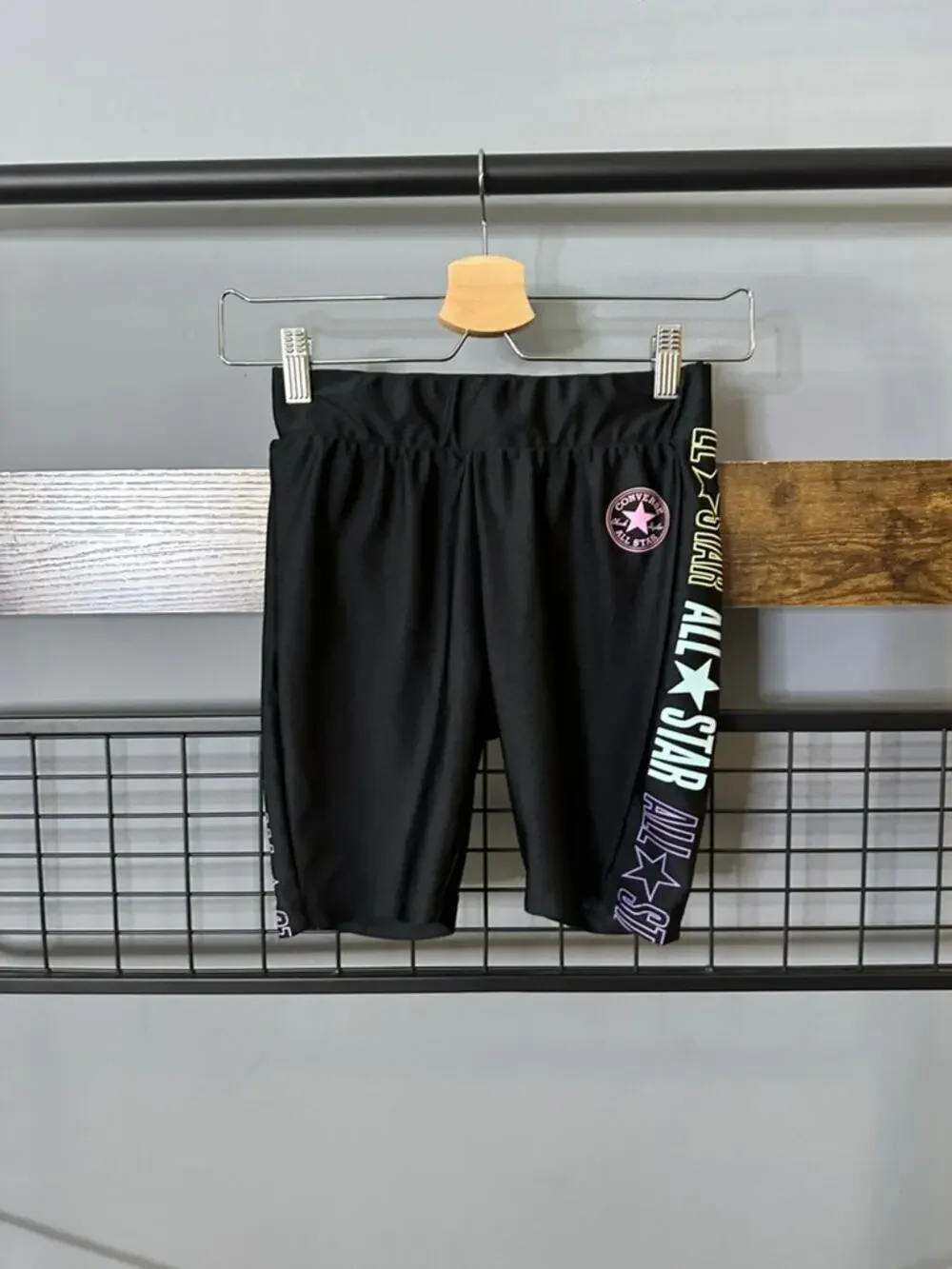 Converse Girls Black Active Shorts | Size Large